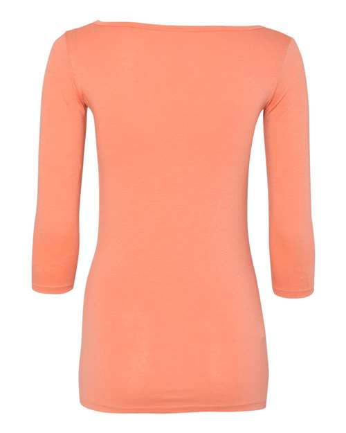 Anvil Women’s Stretch Three-Quarter Sleeve T-Shirt 2455L