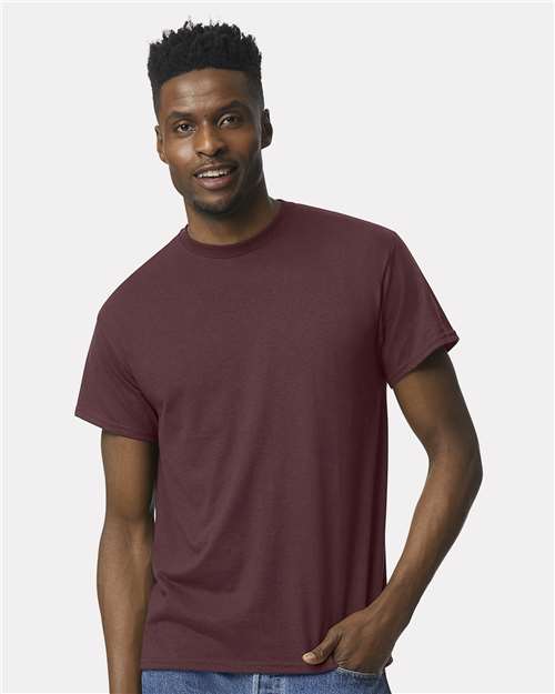 Custom Embroidered  Gildan DryBlend® T-Shirt 8000 Dark Maroon