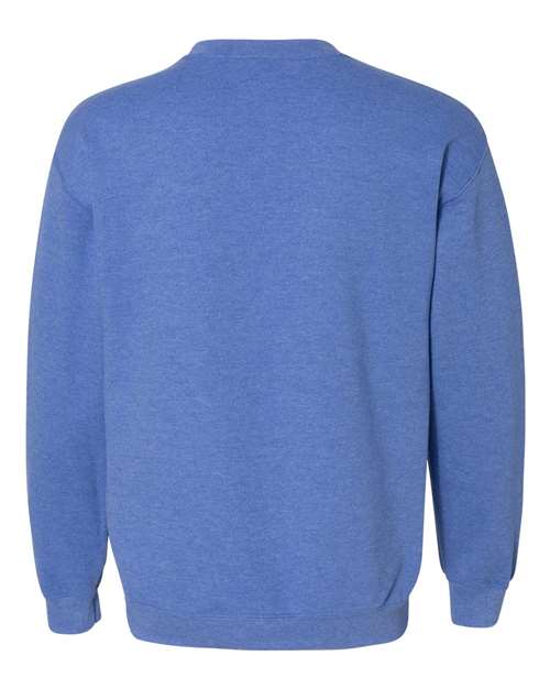 Gildan Heavy Blend™ Crewneck Sweatshirt 18000 Heather Deep Royal Custom Embroidered Business Logo