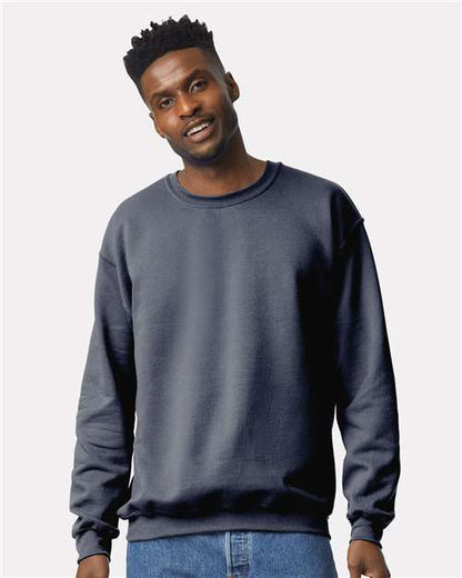 Custom Embroidered  Gildan Heavy Blend™ Crewneck Sweatshirt 18000 Heather Dark Navy