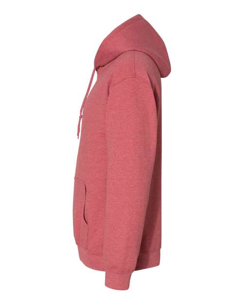 Gildan Heavy Blend™ Hooded Sweatshirt 18500 Heather Scarlet Red Custom Embroidered Business Logo