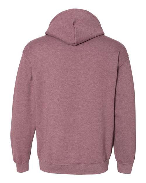 Gildan Heavy Blend™ Hooded Sweatshirt 18500 Heather Dark Maroon Custom Embroidered Business Logo