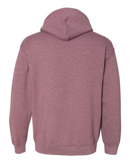 Gildan Heavy Blend™ Hooded Sweatshirt 18500 Heather Dark Maroon Custom Embroidered Business Logo