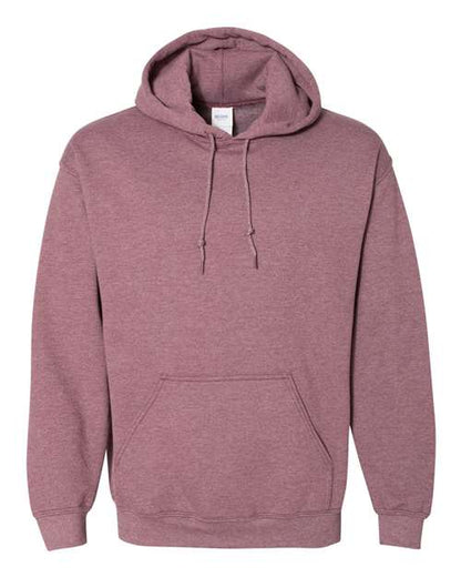 Gildan Heavy Blend™ Hooded Sweatshirt 18500 Heather Dark Maroon Custom Embroidered Business Logo