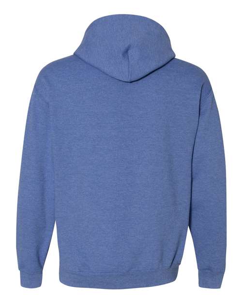 Gildan Heavy Blend™ Hooded Sweatshirt 18500 Heather Dark Navy Custom Embroidered Business Logo