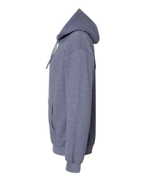 Gildan Heavy Blend™ Hooded Sweatshirt 18500 Heather Dark Navy Custom Embroidered Business Logo