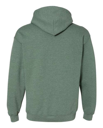 Gildan Heavy Blend™ Hooded Sweatshirt 18500 Heather Dark Green Custom Embroidered Business Logo