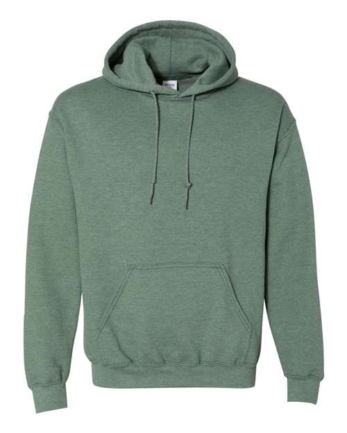 Gildan Heavy Blend™ Hooded Sweatshirt 18500 Heather Dark Green Custom Embroidered Business Logo