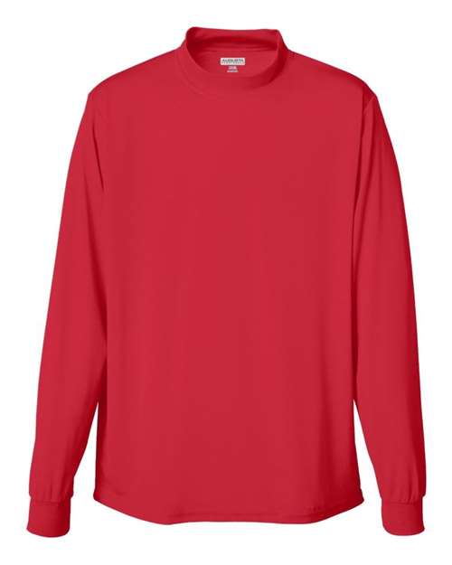 Custom EmbroideredAugusta Sportswear Unisex Wicking Mock Turtleneck 6236 Red