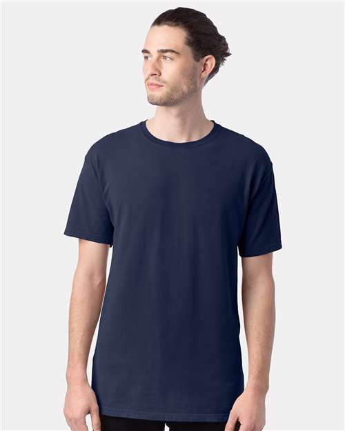 Custom Embroidered  ComfortWash by Hanes Garment-Dyed T-Shirt GDH100 Navy