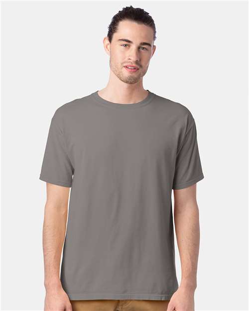 Custom Embroidered  ComfortWash by Hanes Garment-Dyed T-Shirt GDH100 Concrete Grey