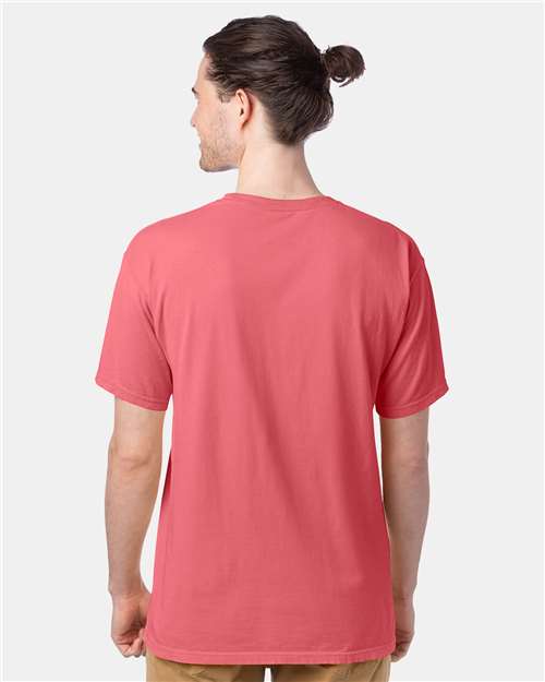 ComfortWash by Hanes Garment-Dyed T-Shirt GDH100 Coral Craze