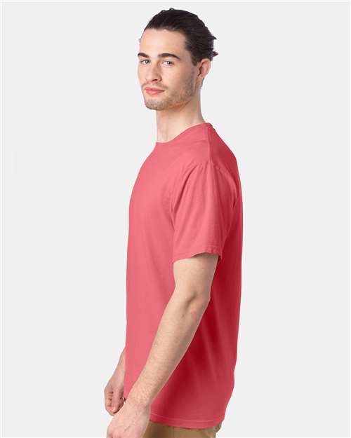 ComfortWash by Hanes Garment-Dyed T-Shirt GDH100 Coral Craze