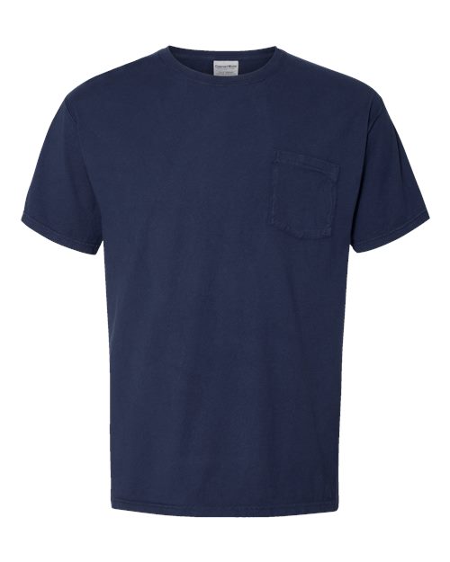 ComfortWash by Hanes Garment-Dyed Pocket T-Shirt GDH150 Navy
