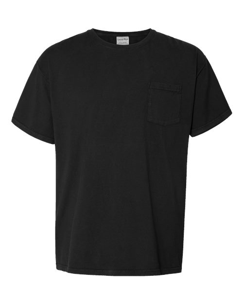 ComfortWash by Hanes Garment-Dyed Pocket T-Shirt GDH150 Black