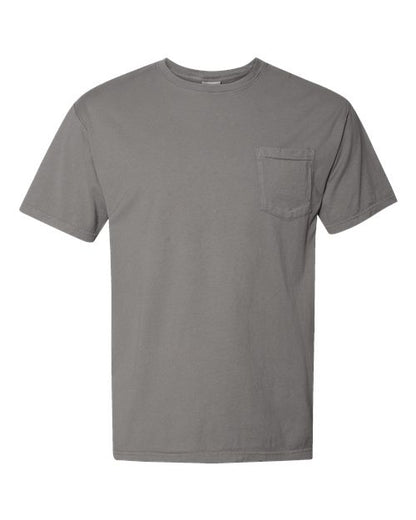 ComfortWash by Hanes Garment-Dyed Pocket T-Shirt GDH150 Concrete Grey