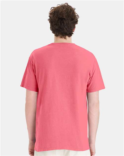 ComfortWash by Hanes Garment-Dyed Pocket T-Shirt GDH150 Coral Craze