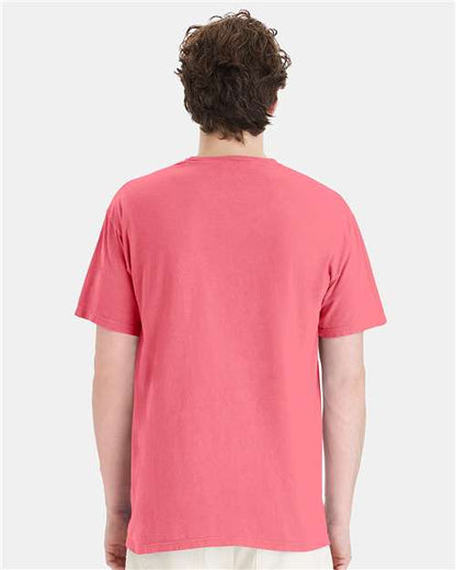 ComfortWash by Hanes Garment-Dyed Pocket T-Shirt GDH150 Coral Craze