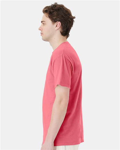 ComfortWash by Hanes Garment-Dyed Pocket T-Shirt GDH150 Coral Craze