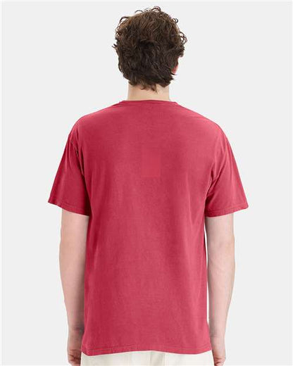 ComfortWash by Hanes Garment-Dyed Pocket T-Shirt GDH150 Crimson Fall