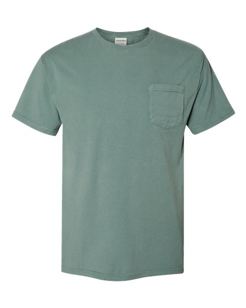ComfortWash by Hanes Garment-Dyed Pocket T-Shirt GDH150 Cypress Green