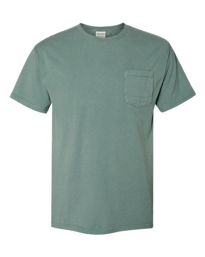 ComfortWash by Hanes Garment-Dyed Pocket T-Shirt GDH150 Cypress Green