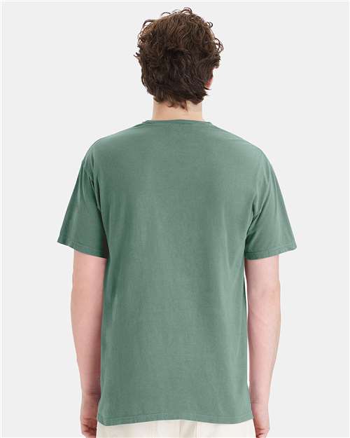 ComfortWash by Hanes Garment-Dyed Pocket T-Shirt GDH150 Cypress Green