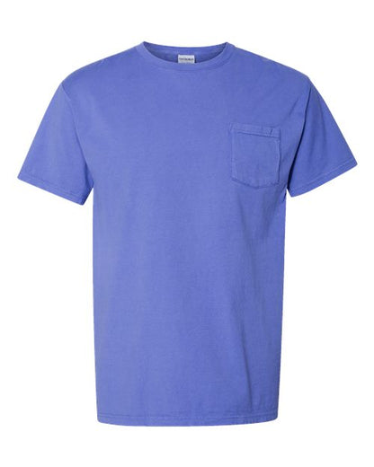 ComfortWash by Hanes Garment-Dyed Pocket T-Shirt GDH150 Deep Forte Blue