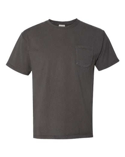 ComfortWash by Hanes Garment-Dyed Pocket T-Shirt GDH150 New Railroad Grey