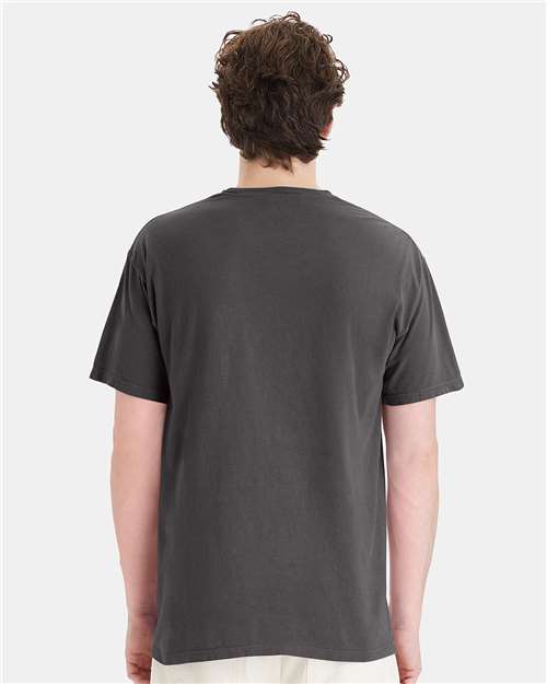 ComfortWash by Hanes Garment-Dyed Pocket T-Shirt GDH150 New Railroad Grey