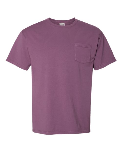 ComfortWash by Hanes Garment-Dyed Pocket T-Shirt GDH150 Purple Plum Raisin