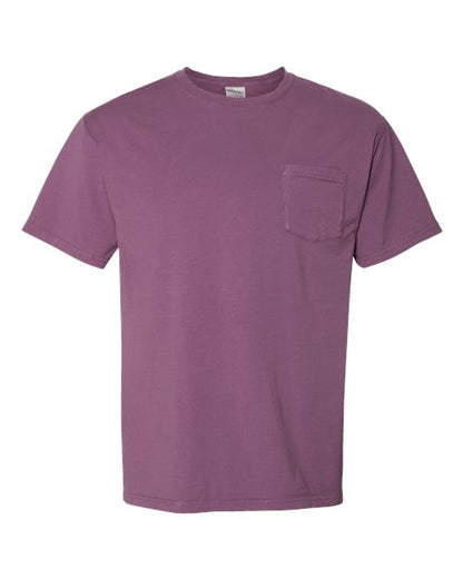 ComfortWash by Hanes Garment-Dyed Pocket T-Shirt GDH150 Purple Plum Raisin