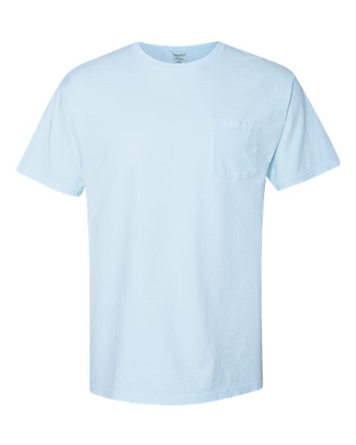 ComfortWash by Hanes Garment-Dyed Pocket T-Shirt GDH150 Soothing Blue