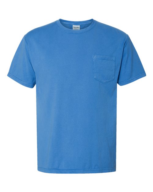 ComfortWash by Hanes Garment-Dyed Pocket T-Shirt GDH150 Summer Sky Blue