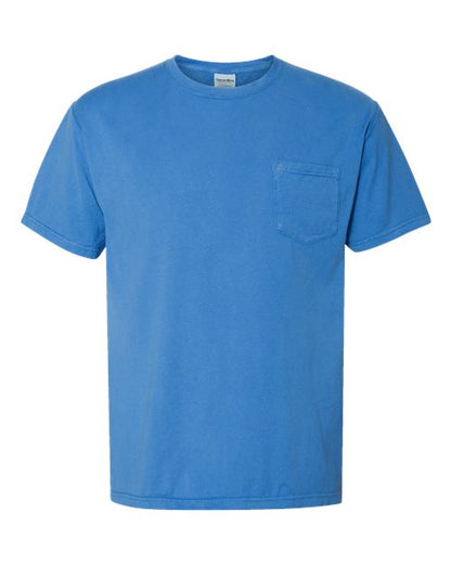 ComfortWash by Hanes Garment-Dyed Pocket T-Shirt GDH150 Summer Sky Blue