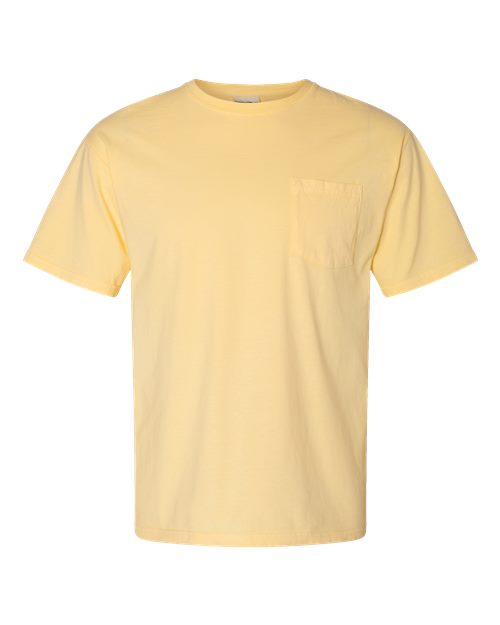 ComfortWash by Hanes Garment-Dyed Pocket T-Shirt GDH150 Summer Squash Yellow