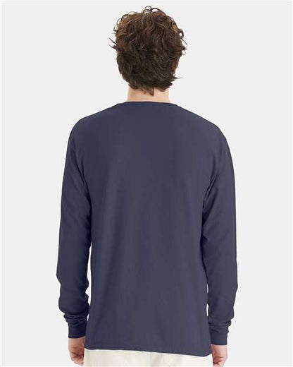 ComfortWash by Hanes Garment-Dyed Long Sleeve T-Shirt GDH200 Anchor Slate