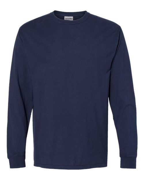 ComfortWash by Hanes Garment-Dyed Long Sleeve T-Shirt GDH200 Navy
