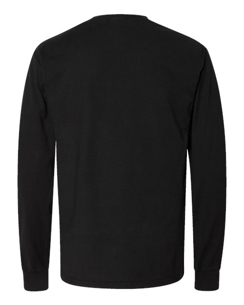 ComfortWash by Hanes Garment-Dyed Long Sleeve T-Shirt GDH200 Black