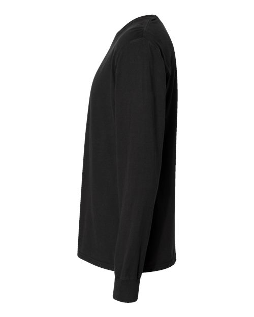 ComfortWash by Hanes Garment-Dyed Long Sleeve T-Shirt GDH200 Black