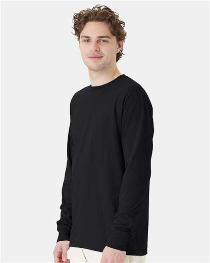 ComfortWash by Hanes Garment-Dyed Long Sleeve T-Shirt GDH200 Black