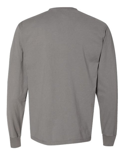 ComfortWash by Hanes Garment-Dyed Long Sleeve T-Shirt GDH200 Concrete Grey