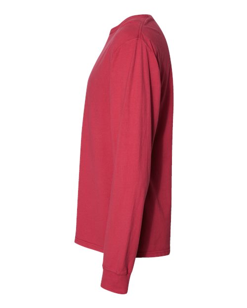 ComfortWash by Hanes Garment-Dyed Long Sleeve T-Shirt GDH200 Crimson Fall