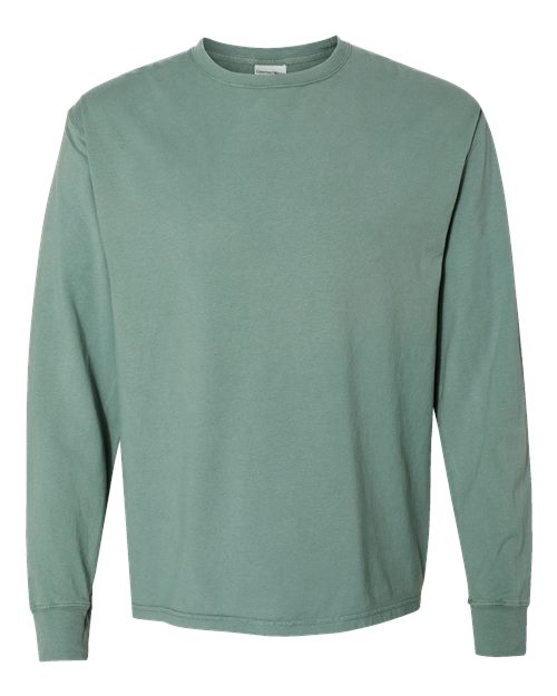 ComfortWash by Hanes Garment-Dyed Long Sleeve T-Shirt GDH200 Cypress Green