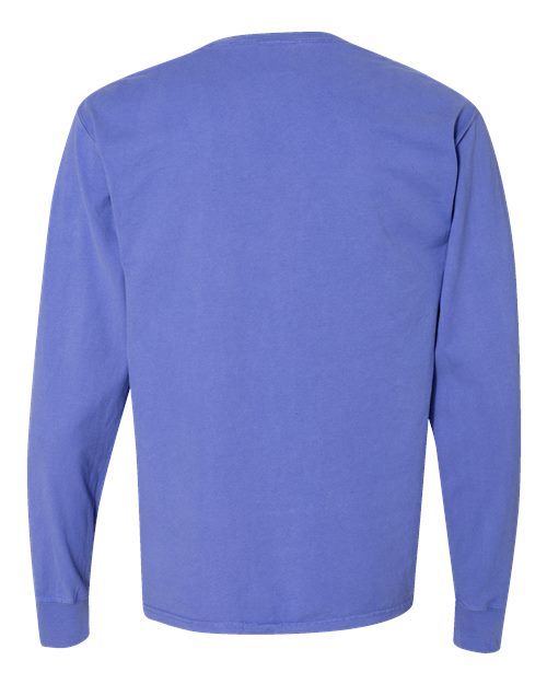 ComfortWash by Hanes Garment-Dyed Long Sleeve T-Shirt GDH200 Deep Forte Blue