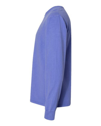 ComfortWash by Hanes Garment-Dyed Long Sleeve T-Shirt GDH200 Deep Forte Blue