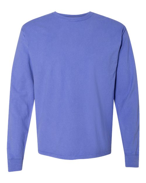 ComfortWash by Hanes Garment-Dyed Long Sleeve T-Shirt GDH200 Deep Forte Blue
