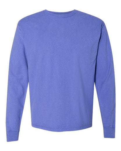 ComfortWash by Hanes Garment-Dyed Long Sleeve T-Shirt GDH200 Deep Forte Blue