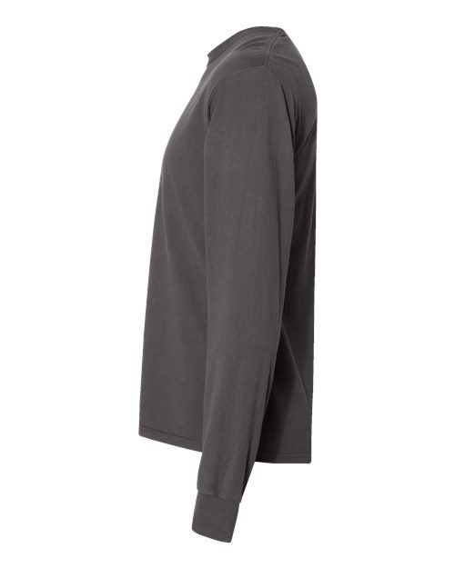 ComfortWash by Hanes Garment-Dyed Long Sleeve T-Shirt GDH200 New Railroad Grey