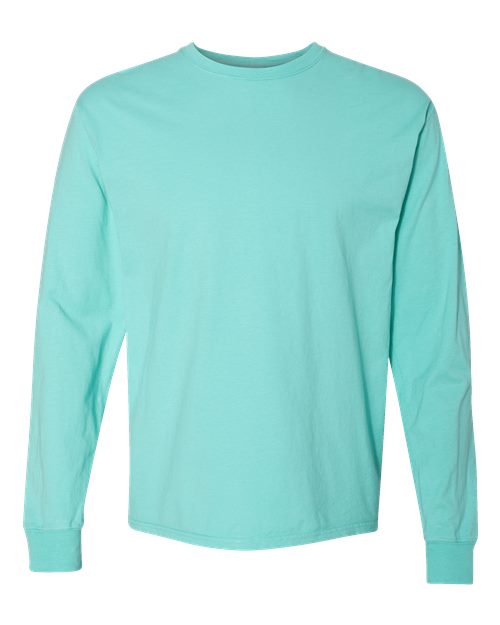 ComfortWash by Hanes Garment-Dyed Long Sleeve T-Shirt GDH200 Mint